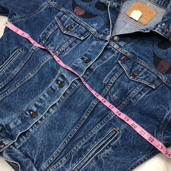 Vintage 1987 Levi’s Denim Jacket Medium Made in USA CUSTOM PAINTED - Picture 11 of 13